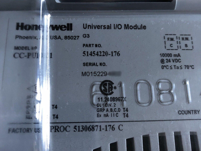 Honeywell CC-PUIO31